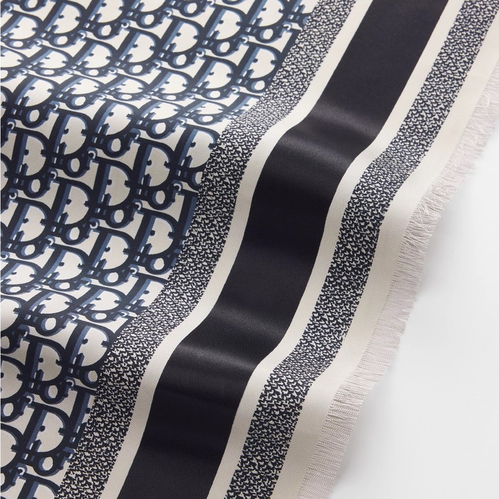 Dior Oblique Diortwin 70 Square Scarf - Picture 4 of 6